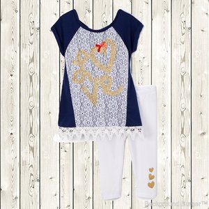 NWT Nannette Love Lace Tunic Outfit Valentine's